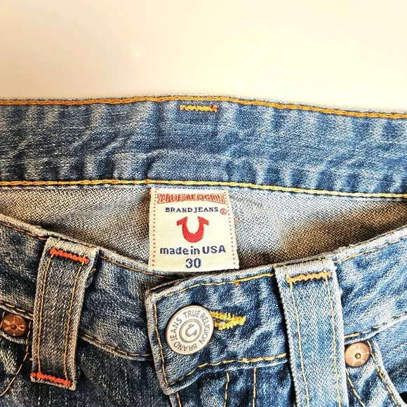 True Religion Joey Flare Jeans 30 Embroidered "Madame Mystery" Limited Edition - Picture 15 of 16